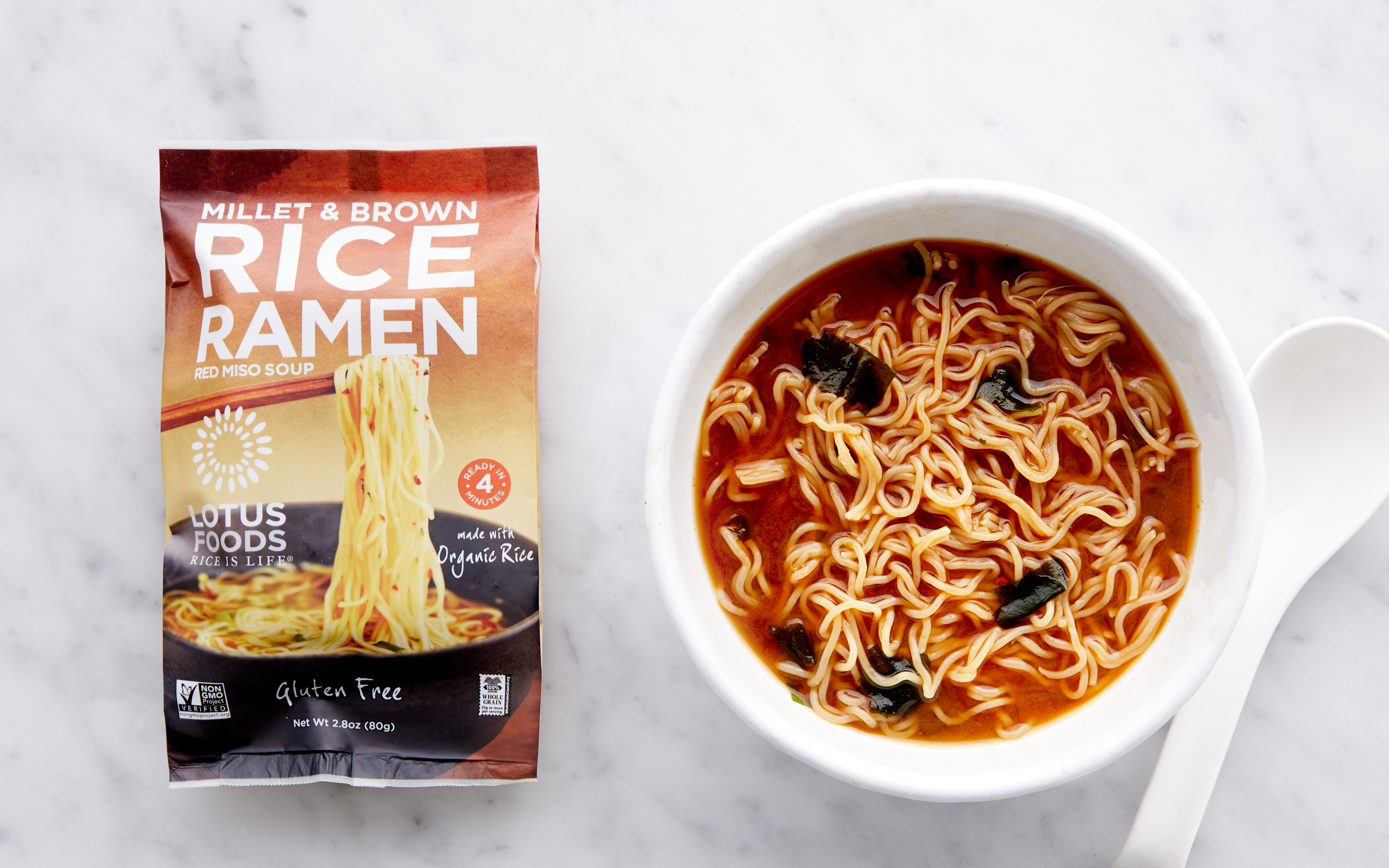 Millet & Brown Rice Ramen with Miso Soup Lotus Foods SF Bay Good Eggs